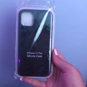 iPhone 11 Pro Silicone Case, Apple, Black, Brand New